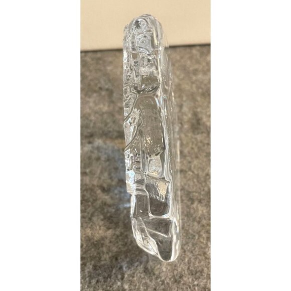 1 Crystal Howling at the Moon Wolf Paperweight  # 1859 - Picture 3 of 5